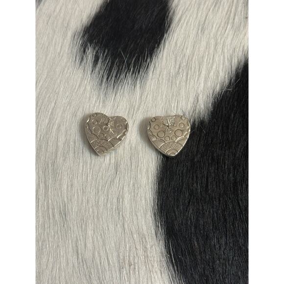 Sterling Jay King DTR Red Coral Turquoise Cobblestone Heart Pendant Earrings Set - Picture 11 of 14